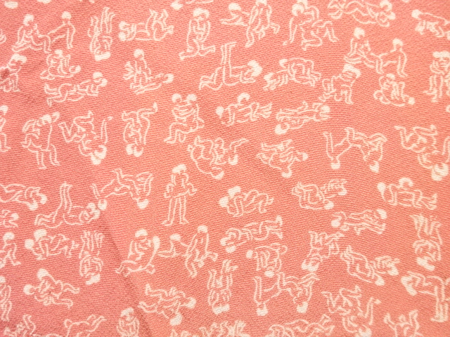  四十八手模様　長襦袢